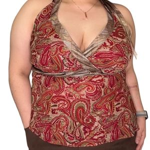 Lane Bryant Paisley Halter Top
